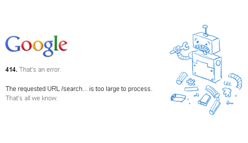 Google 414 Error